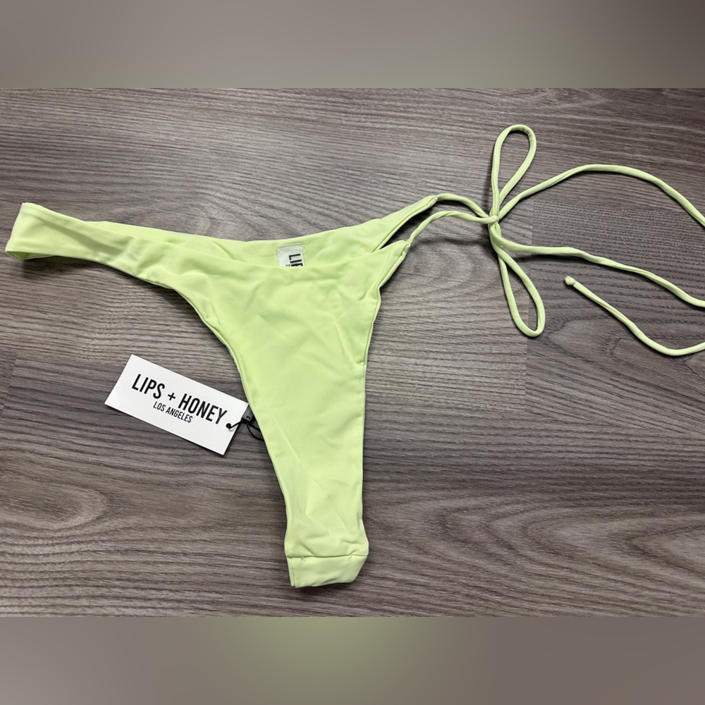Lips & Honey Lime Green Bikini Bottom - XL